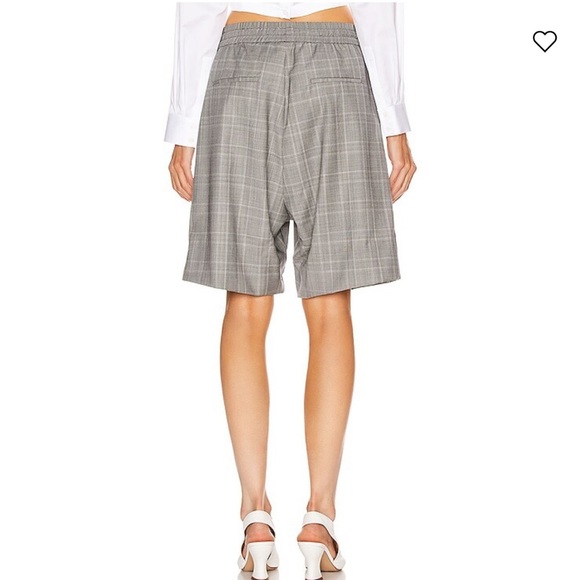 R13 Womens Baggy Long Short Grey Plaid  Wool Blend Size Large - Picture 3 of 12